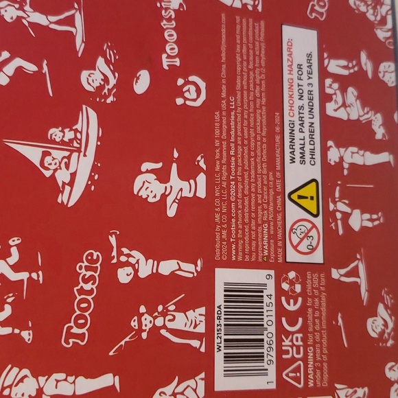 Unique Tootsie Roll Cherry Pop Weighted Plush NWT - Picture 4 of 6